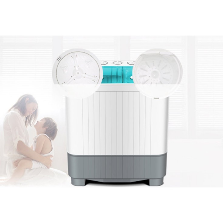 Máy giặt mini 6kg AUX 2 lồng giặt cao cấp bán tự động, chuyên dùng cho đồ sơ sinh