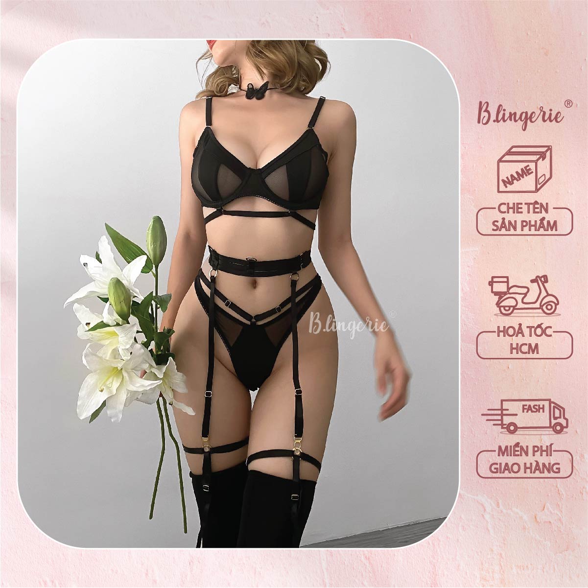 Bộ Đồ Lót Năng Động (Không kèm tất) - B.Lingerie