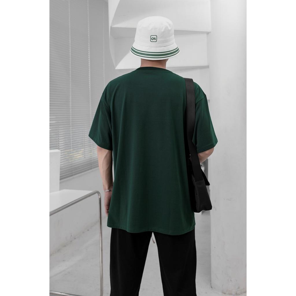 Nón bucket vành cụp CAPMAN màu trắng chữ xanh CM103 phong cách unisex dành cho nam nữ