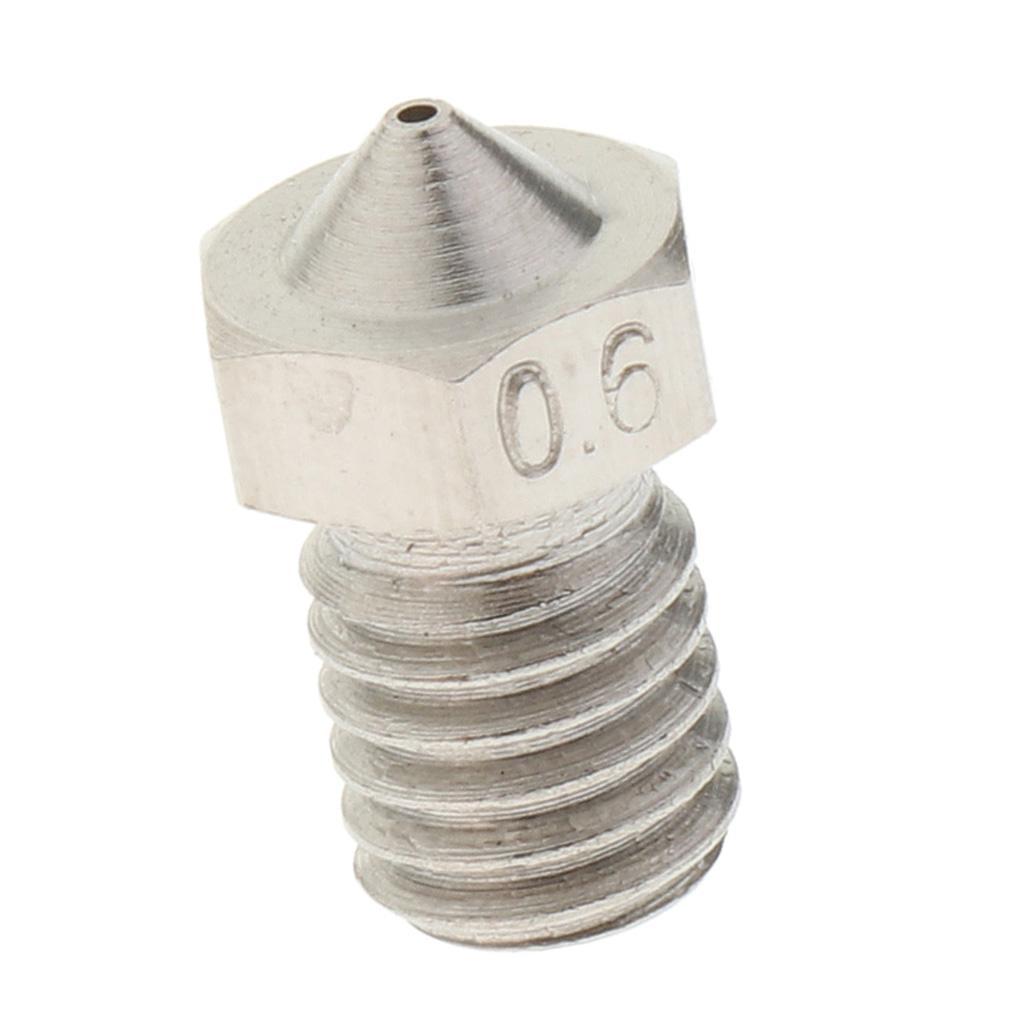 0.6mm Extruder Brass Nozzle Print Head for 1.75mm 3D Printers Accessories