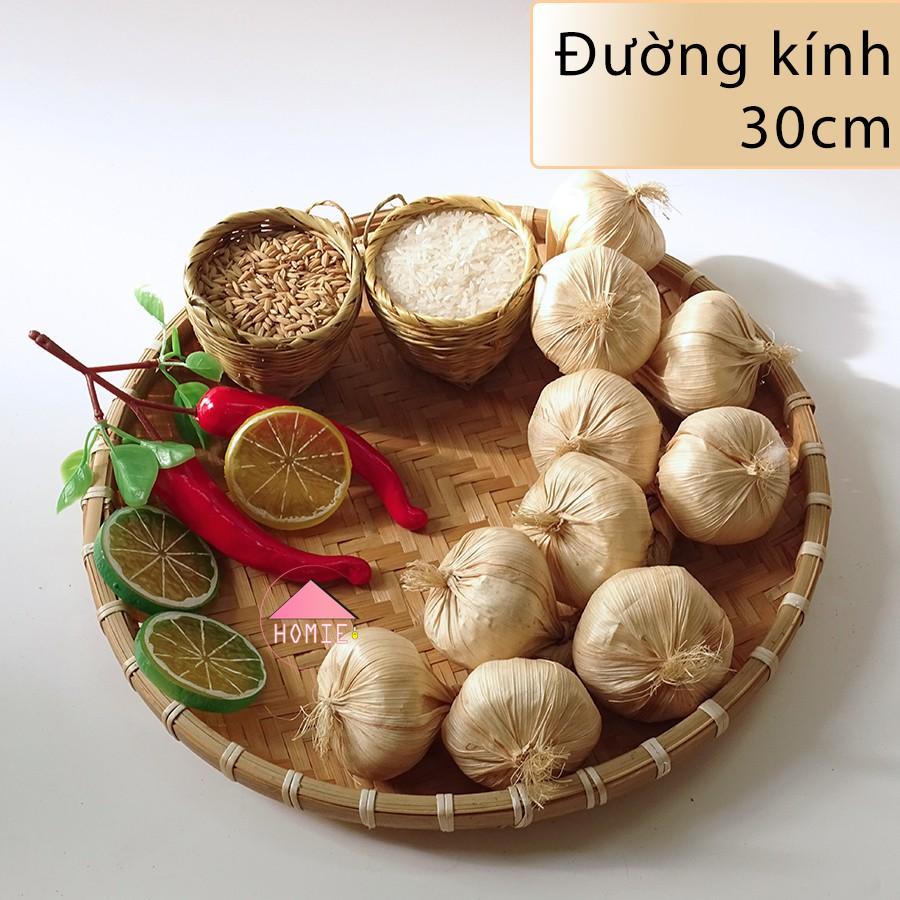 Mẹt tre hun khói trang trí đựng đồ đa năng