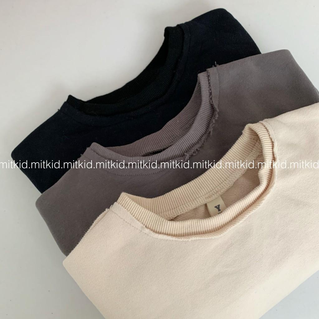 Áo nỉ trơnchất nỉ mềm thời trang cho bé