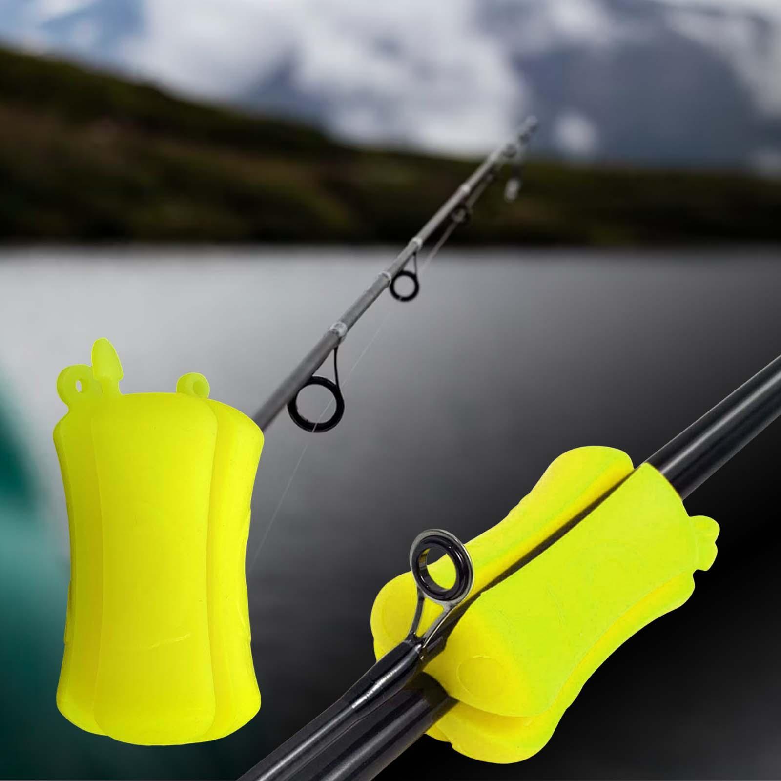 Fishing Rod Fixed Ball Fishing Tackle Ties Fishing Rod Holder Pole Portable Elastic Protective Fishing Tube Connectors for Fishing