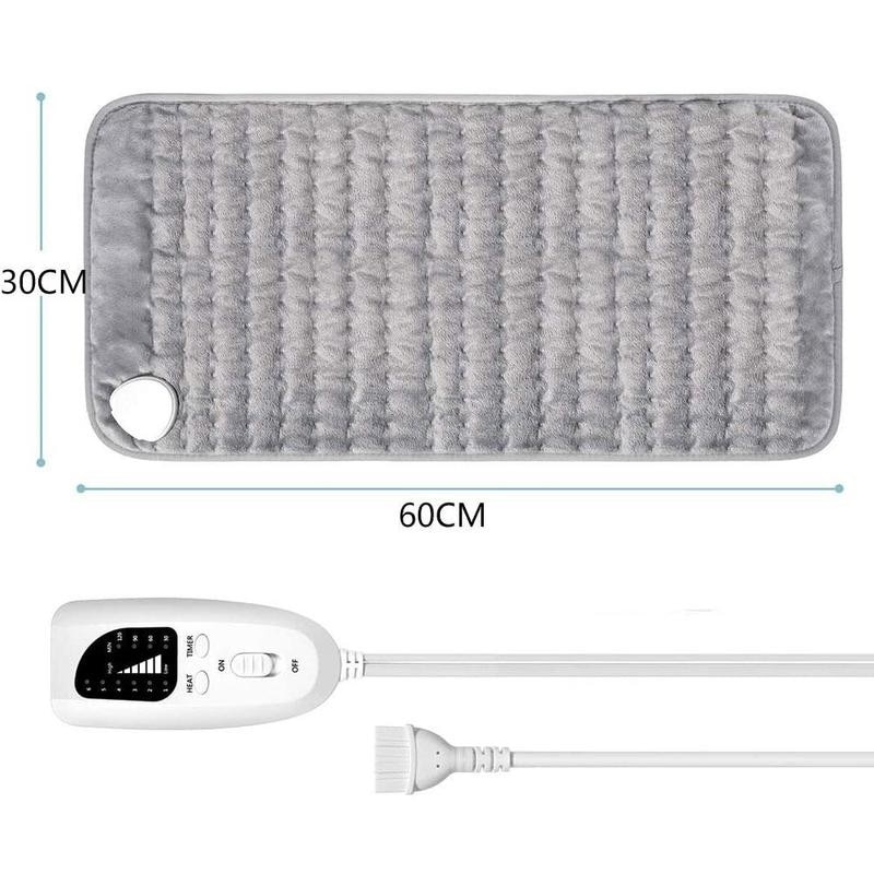 Đệm Sưởi Ấm Giảm Đau Vật Lý Trị Liệu Electric Heating Pad Warmer 6 Heat Settings Back Pain Cramps Relief Home