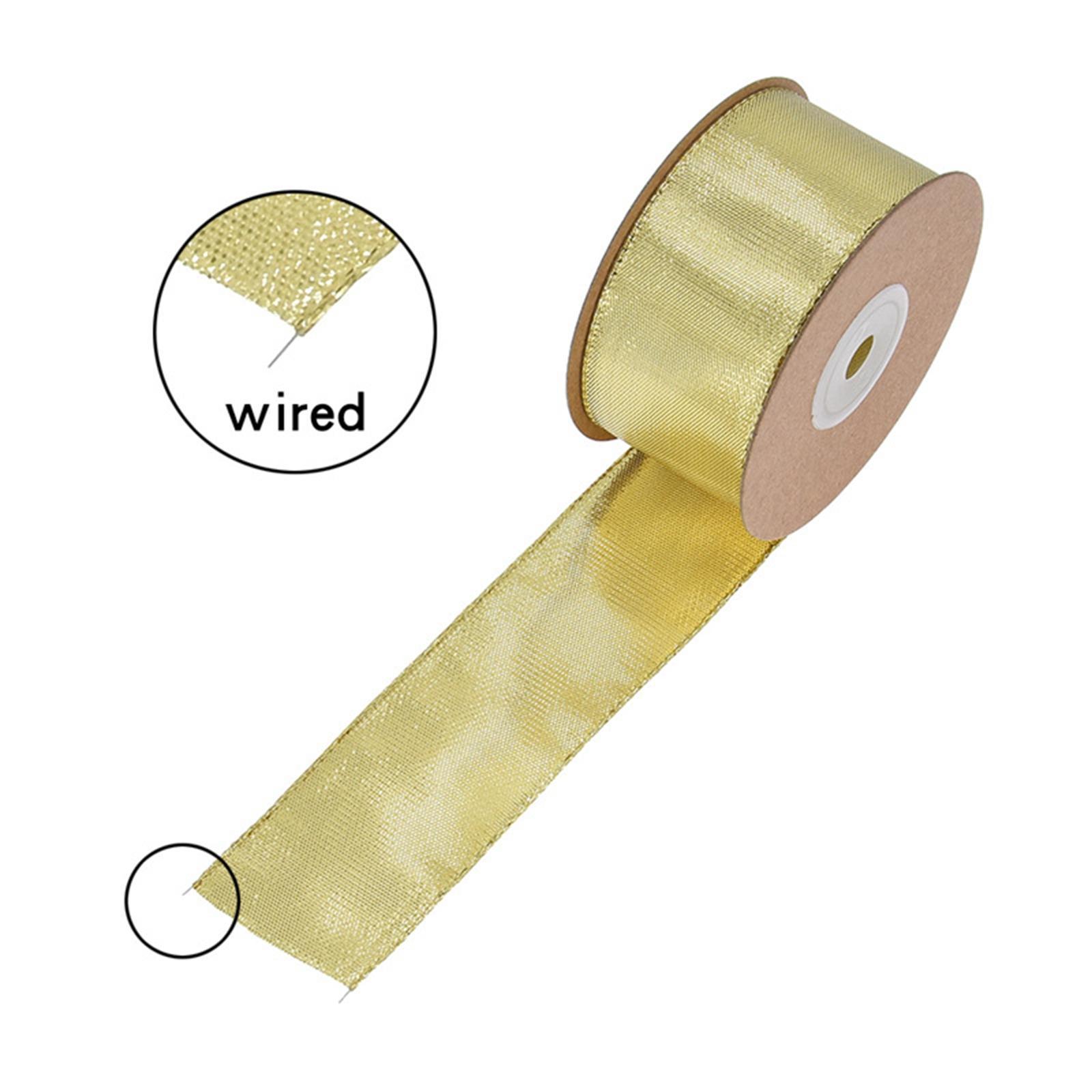 25mm 10 Yards Ribbon DIY Material Crafts Making Present Wrapping for Christmas Birthday Party