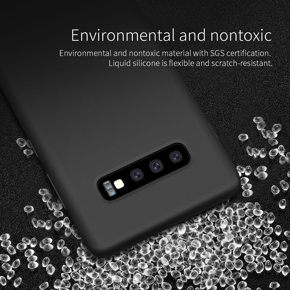 Ốp lưng chống bám bẩn silicon cho Samsung Galaxy S10 mỏng 1mm hiệu Nillkin Flex Pure Cover Case - chống sốc cực tốt, chất liệu cao cấp, gờ bảo vệ camera - Hàng nhập khẩu