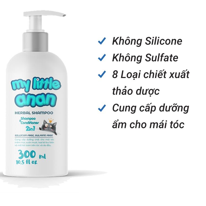 DẦU GỘI MY LITTLE ANAN HERBAL SHAMPOO - Không Silicone, Không Sulfate, An Toàn Cho Bé