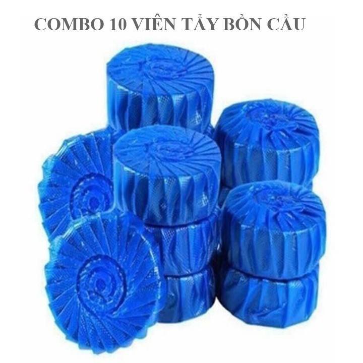 Combo 10 viên tẩy bồn cầu khử mùi và lưu hương thơm dịu nhẹ