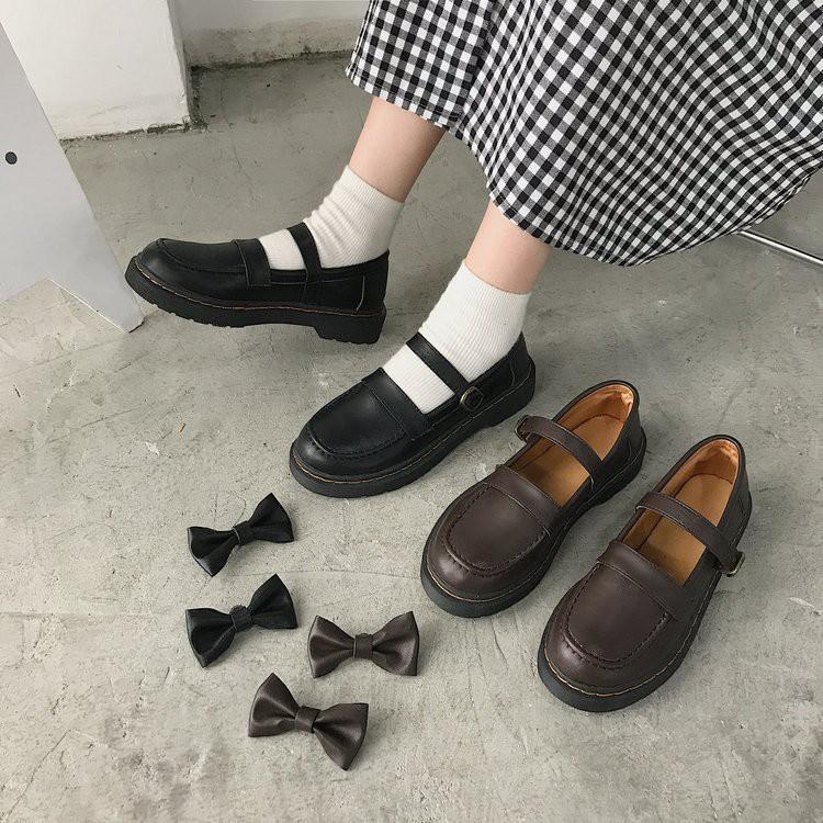 Giày phong cách Nhật Bản thời trang cho bé dễ thương