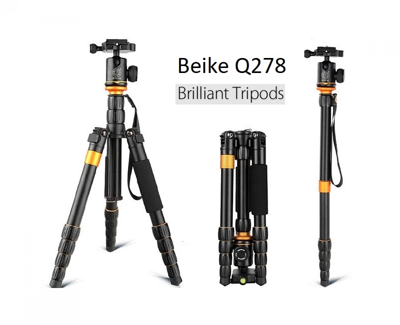 CHÂN MÁY ẢNH BEIKE Q278, TRIPOD KẾT HỢP MONOPD - HÀNG NHẬP KHẨU