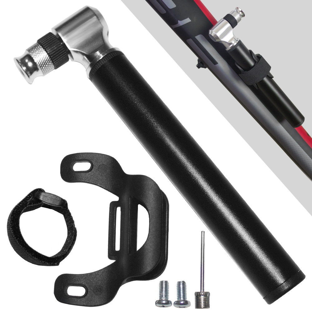 Ống Bơm Hơi Xe Đạp Mini 300PSI Áp Suất Cao Cho Van Presta Và Schrader