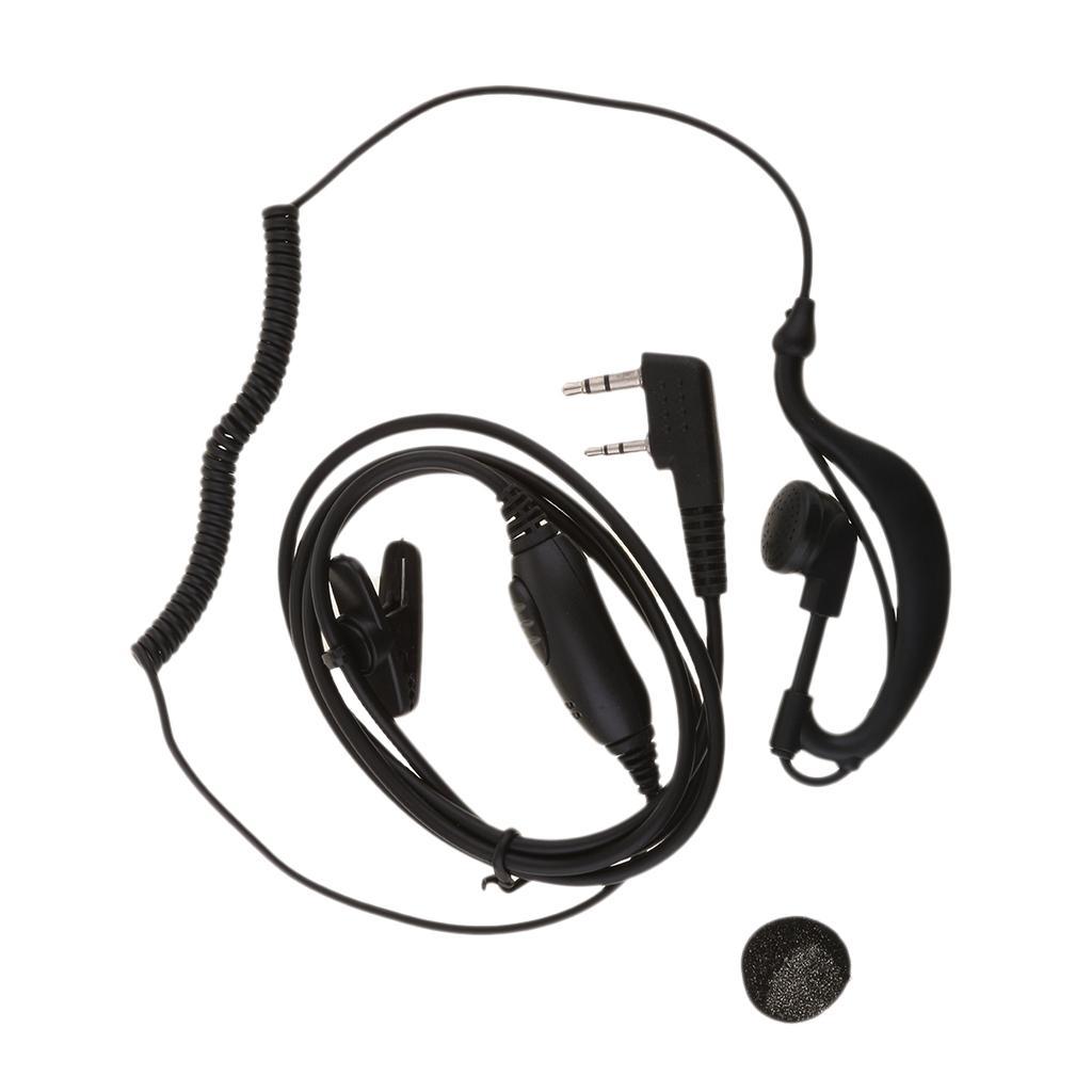 2Pin Headset Walkie Talkies Earpiece for Kenwood HYT Baofeng Two Way Radio
