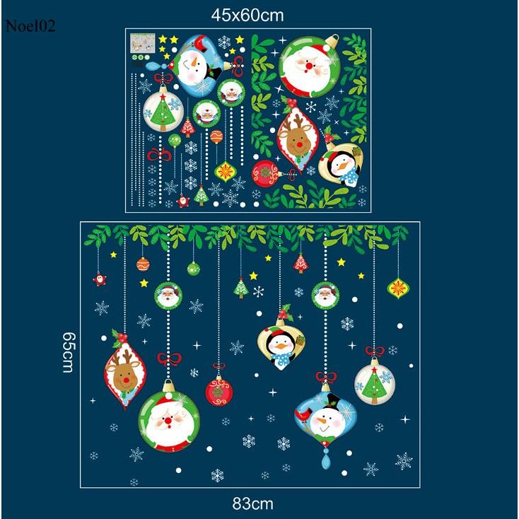 Decal NOEL02 – Lá Và Dây Treo Noel