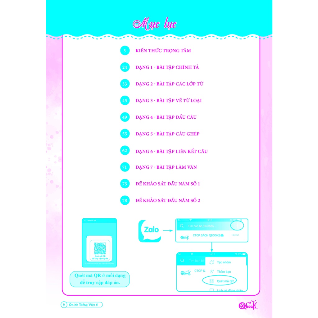 Combo Ôn Hè Toán và Tiếng Việt 5 - Dành cho học sinh lớp 5 lên 6