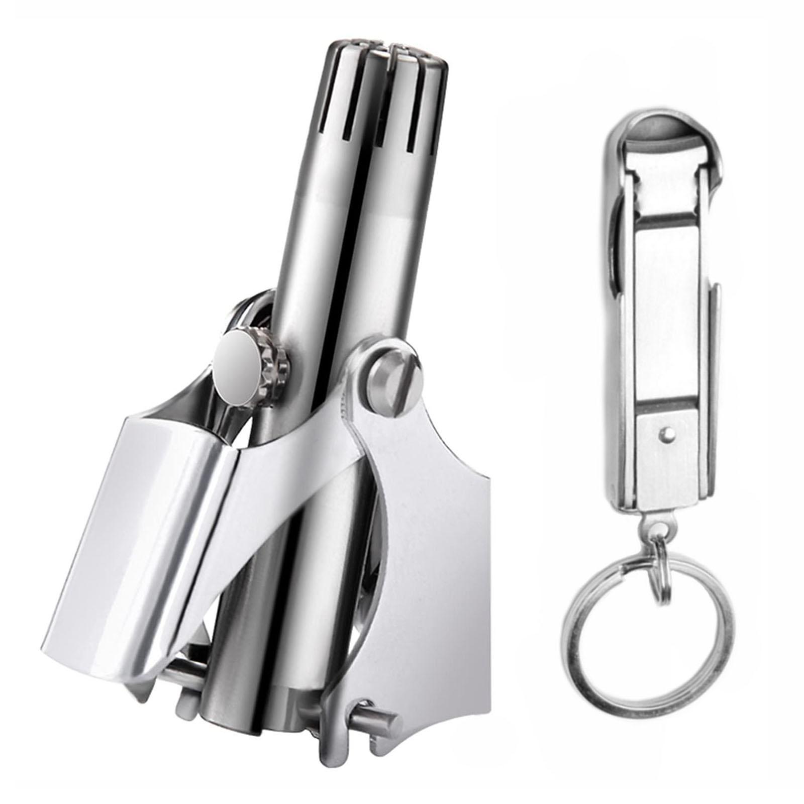 Portable Travel Manual Nose Ear Hair Trimmer Nose Hair Remover Nasal Shaver