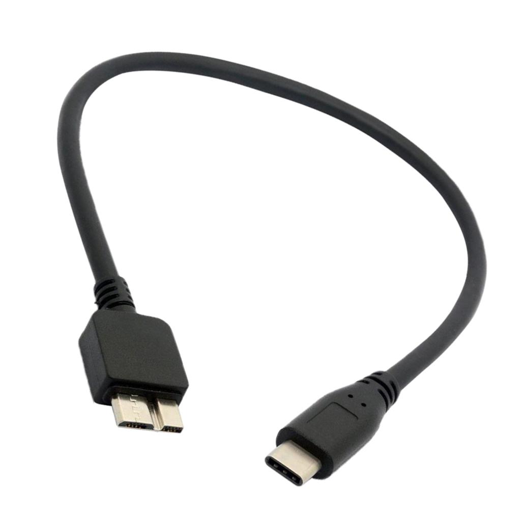 USB 3.1 Type-C Male To Micro B Male Cable Connector For Hard Drive 5Gbps