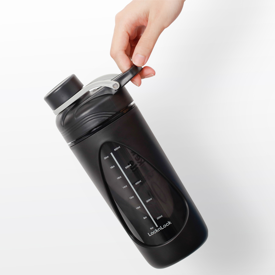 Bình lắc LocknLock Balance Shake It Bottle HAP949BLK 800ml - Màu