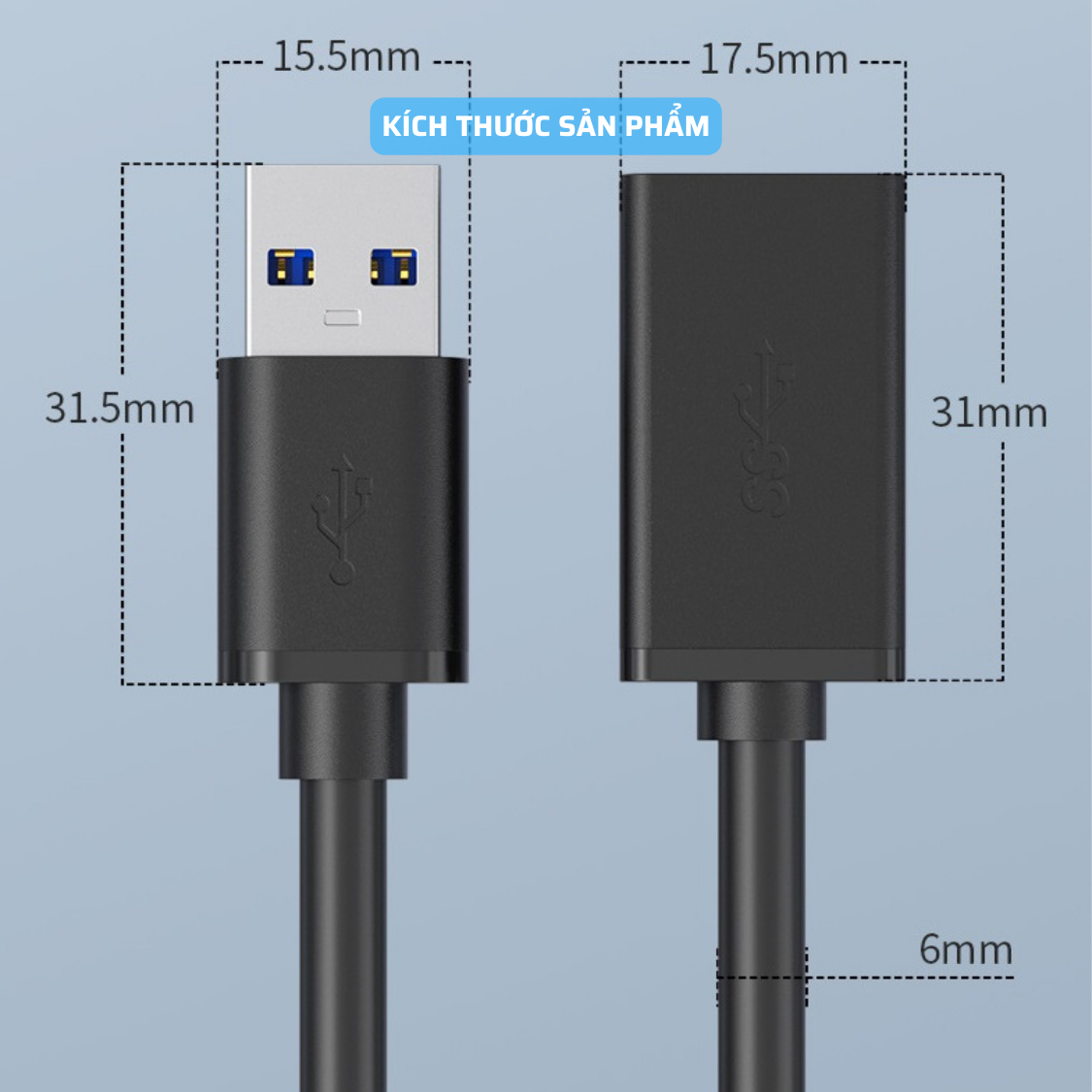 Dây Cáp Nối Dài USB 3.0 Dài 2M - Hàng Chính Hãng Tamayoko