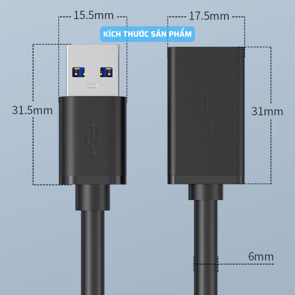 Dây Cáp Nối Dài USB 3.0 Dài 2M  - Hàng Chính Hãng Tamayoko