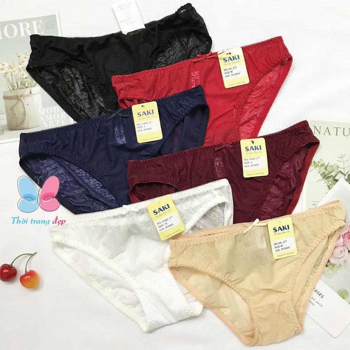 1 QUẦN LÓT NỮ THUN BÔNG ÉP SAKI - QLNU50