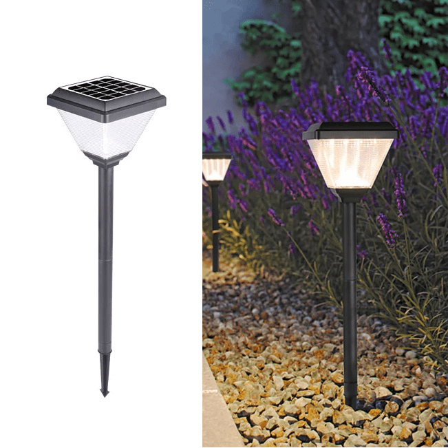 Đèn LED cắm đất ánh sáng vàng năng lượng mặt trời DMT-CD20YE