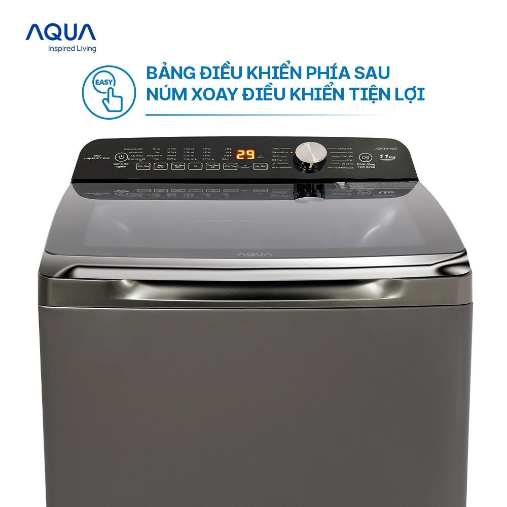 Máy giặt cửa trên Aqua 11kg AQW-DR110FT.PS - Hàng chính hãng - Chỉ giao HCM, Hà Nội, Đà Nẵng, Hải Phòng, Bình Dương, Đồng Nai, Cần Thơ