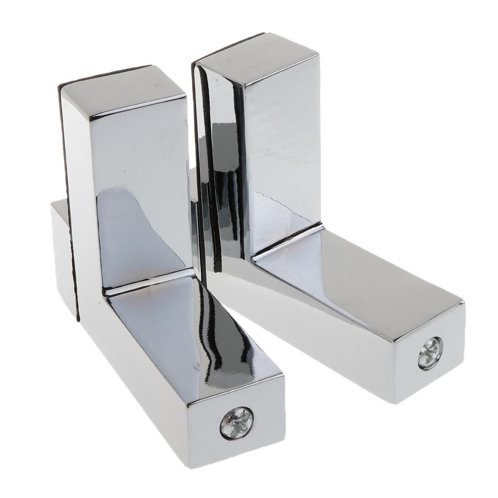 Giá Đỡ Tấm Kính / Gỗ Bằng Hợp Kim Kẽm Chải Nickel