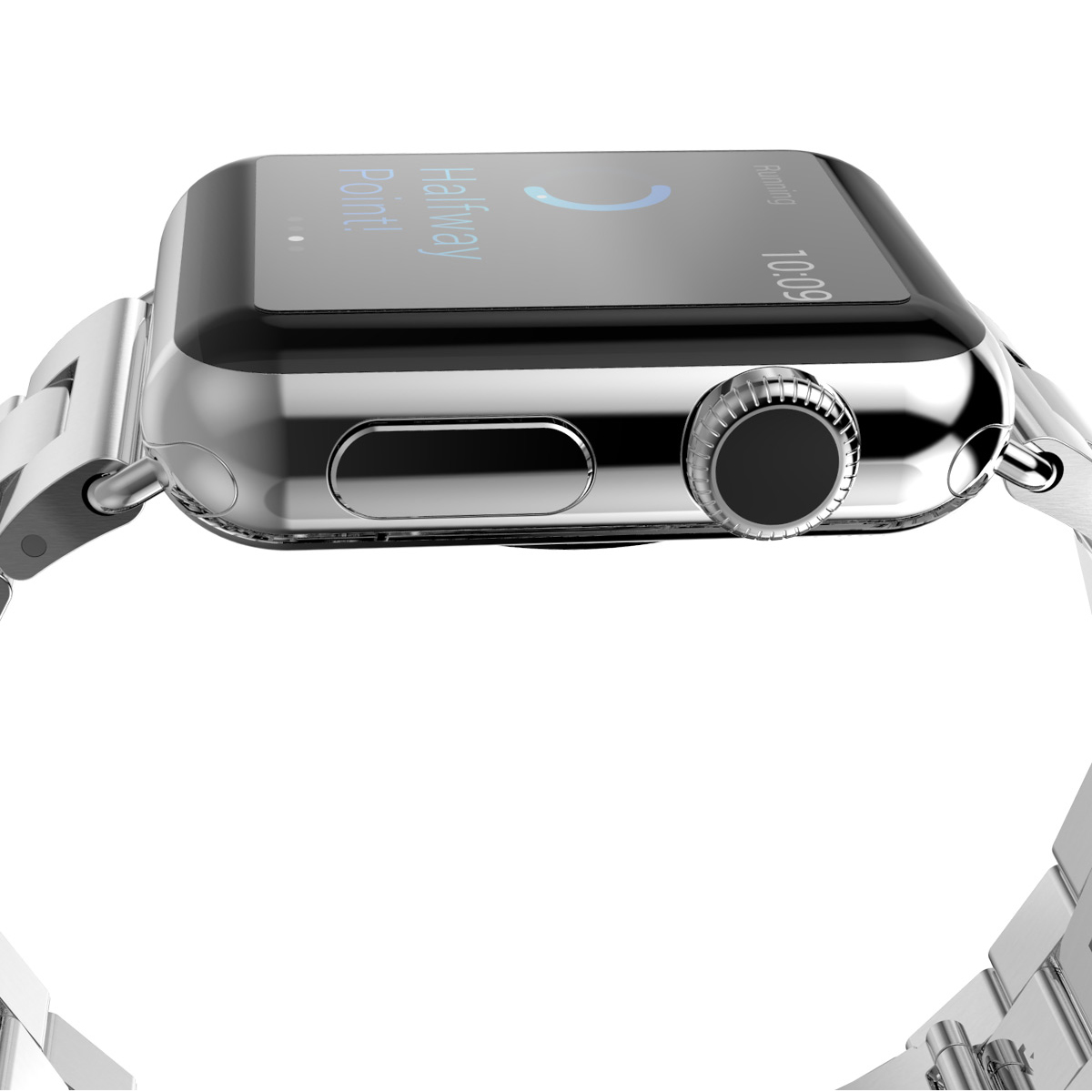 Dây đồng hồ Apple Watch, Dây Classic 3 mắt thép không gỉ cho Apple Watch