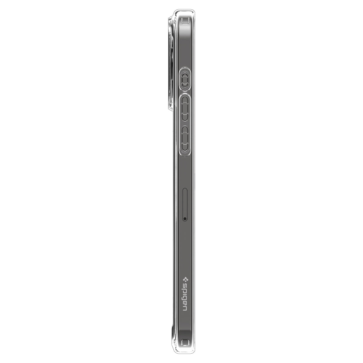 Ốp Lưng dành cho iPhone 15 Pro Max Spigen Crystal Hybrid MagFit Clear Case - Hàng Chính Hãng