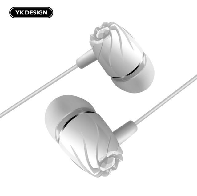 Tai nghe YK - R6. Earphone 120 cm Wired Music Headset.