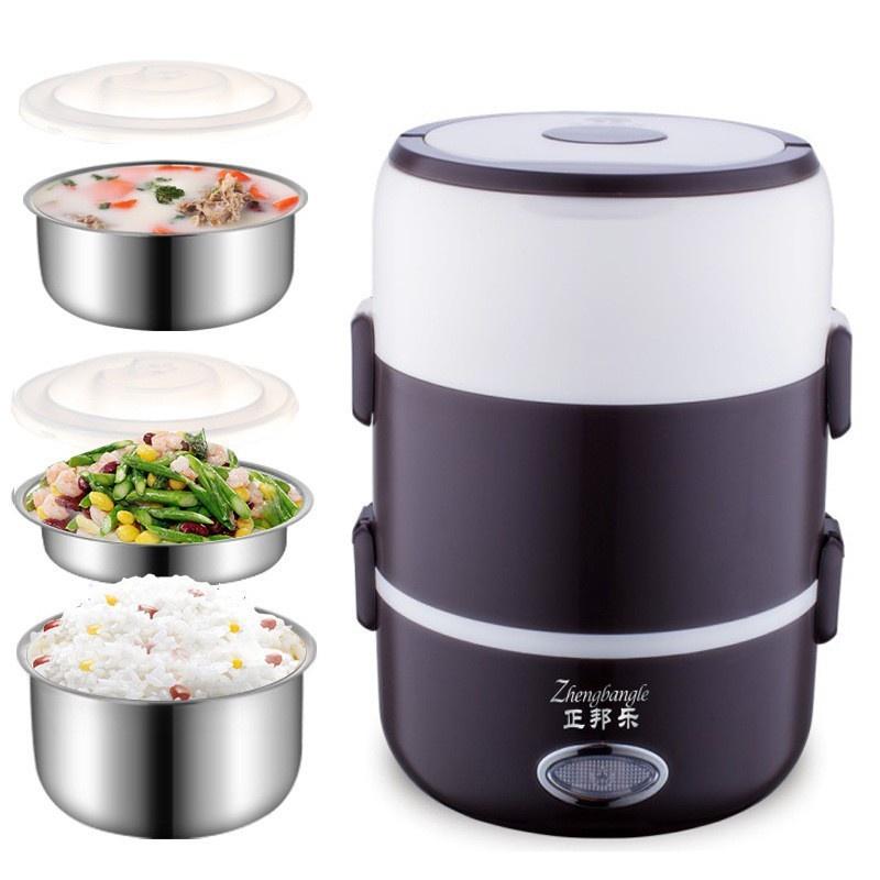 Cà mèn ️️ Cặp lồng ủ cơm 3 tầng inox cắm điện Star