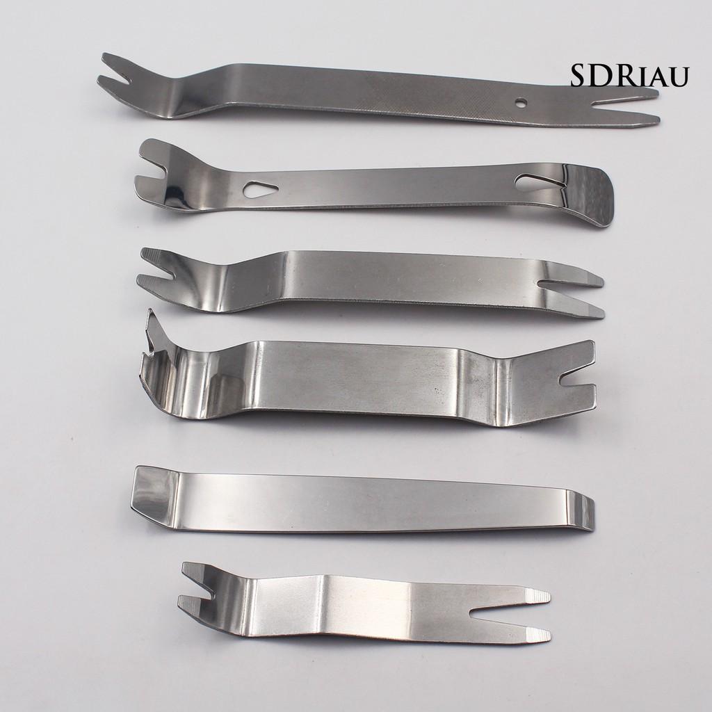 Bộ 6 Dụng Cụ Mở Dàn Âm Thanh Bằng Thép Không Gỉ Cho Xe Hơi