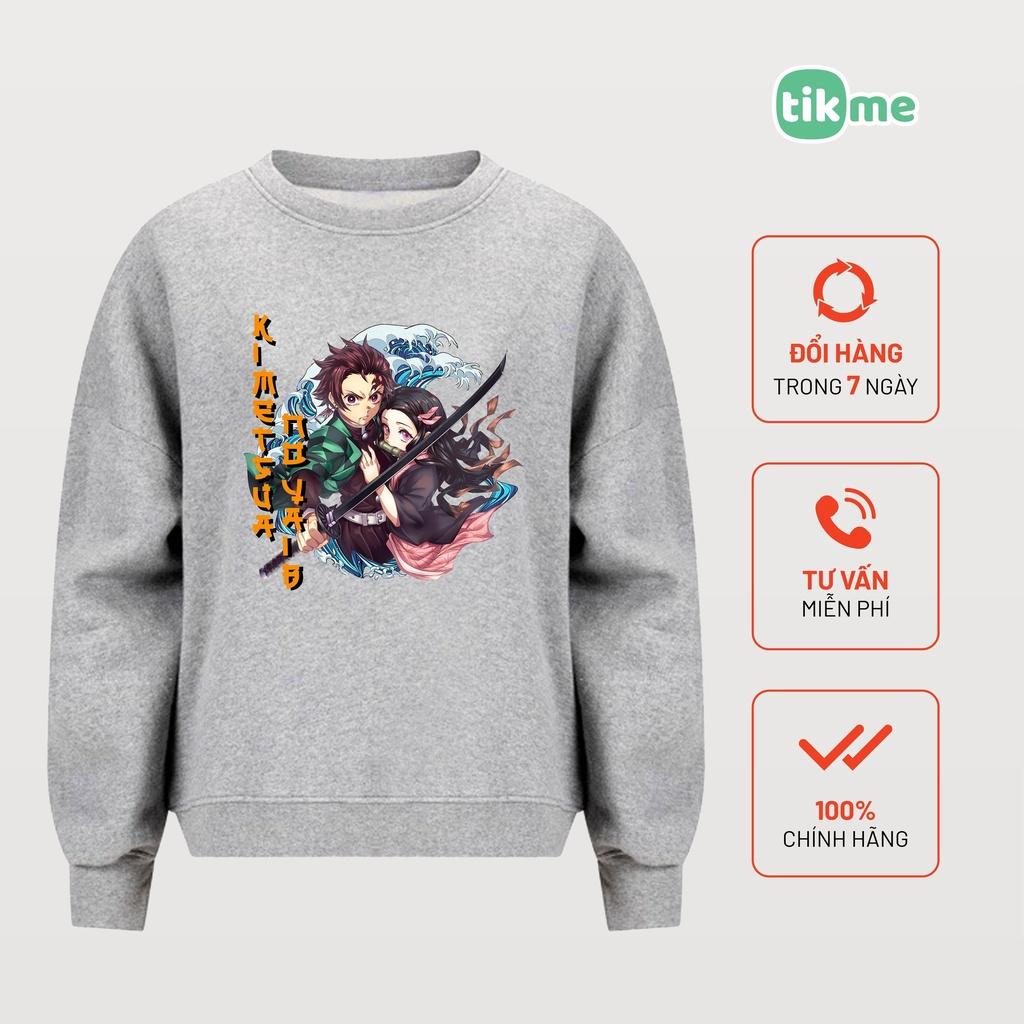 Áo nỉ sweater tikme unisex Tanjiro và phong cách Nhật tanjiro có ảnh thật shop tự chụp size XS-2XL
