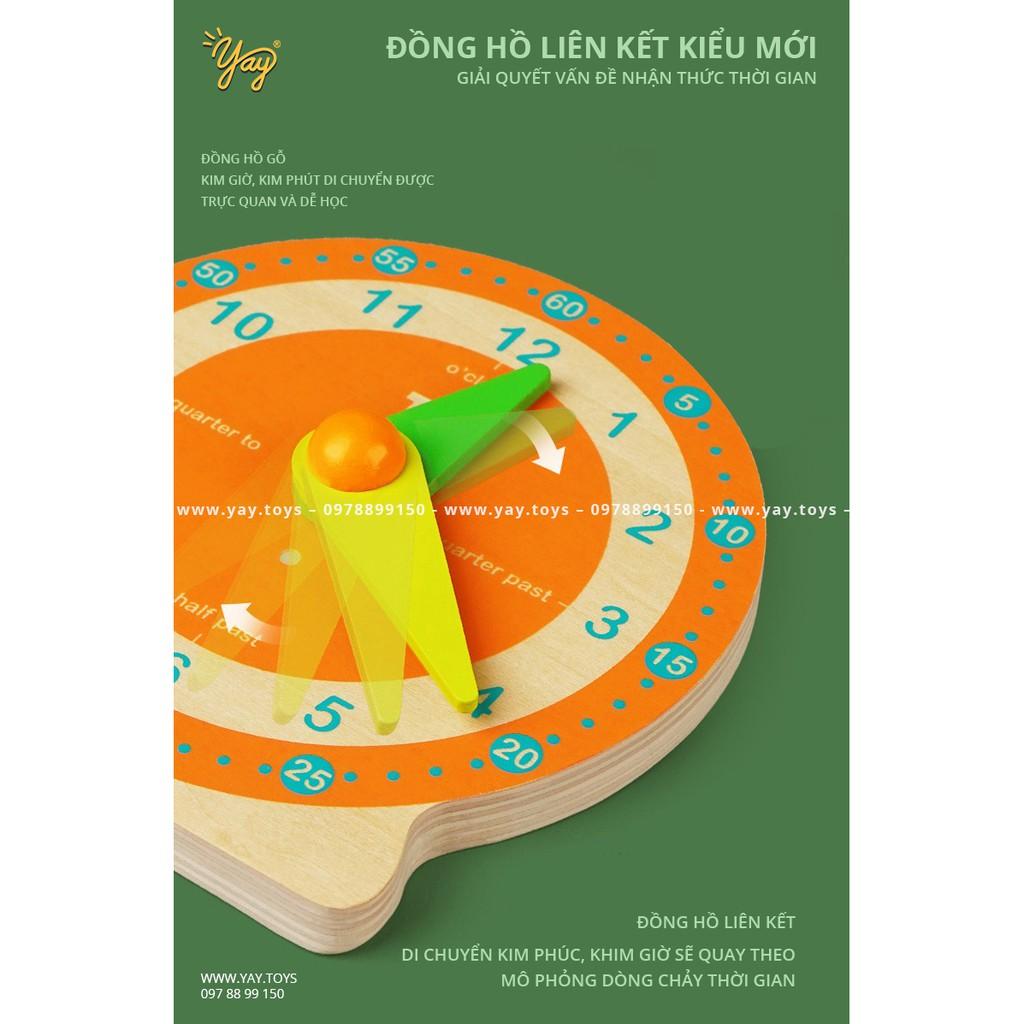 (3 in 1) Bộ Trò Chơi Bé Tập Xem Giờ - Tick-tock Clock Game TOI