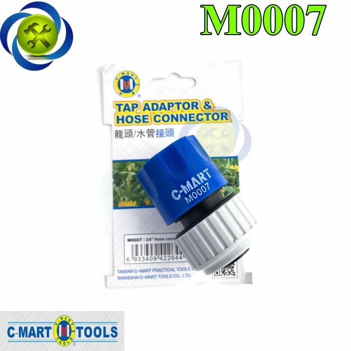 Đầu nối ống nước nhanh C-Mart M0007 sử dụng ống mềm 19mm