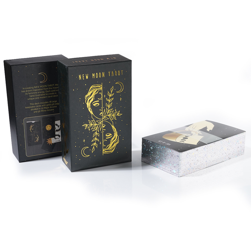 Bộ Bài New Moon Tarot 78 Lá Bài 7x12 Cm Tặng Đá Thanh Tẩy