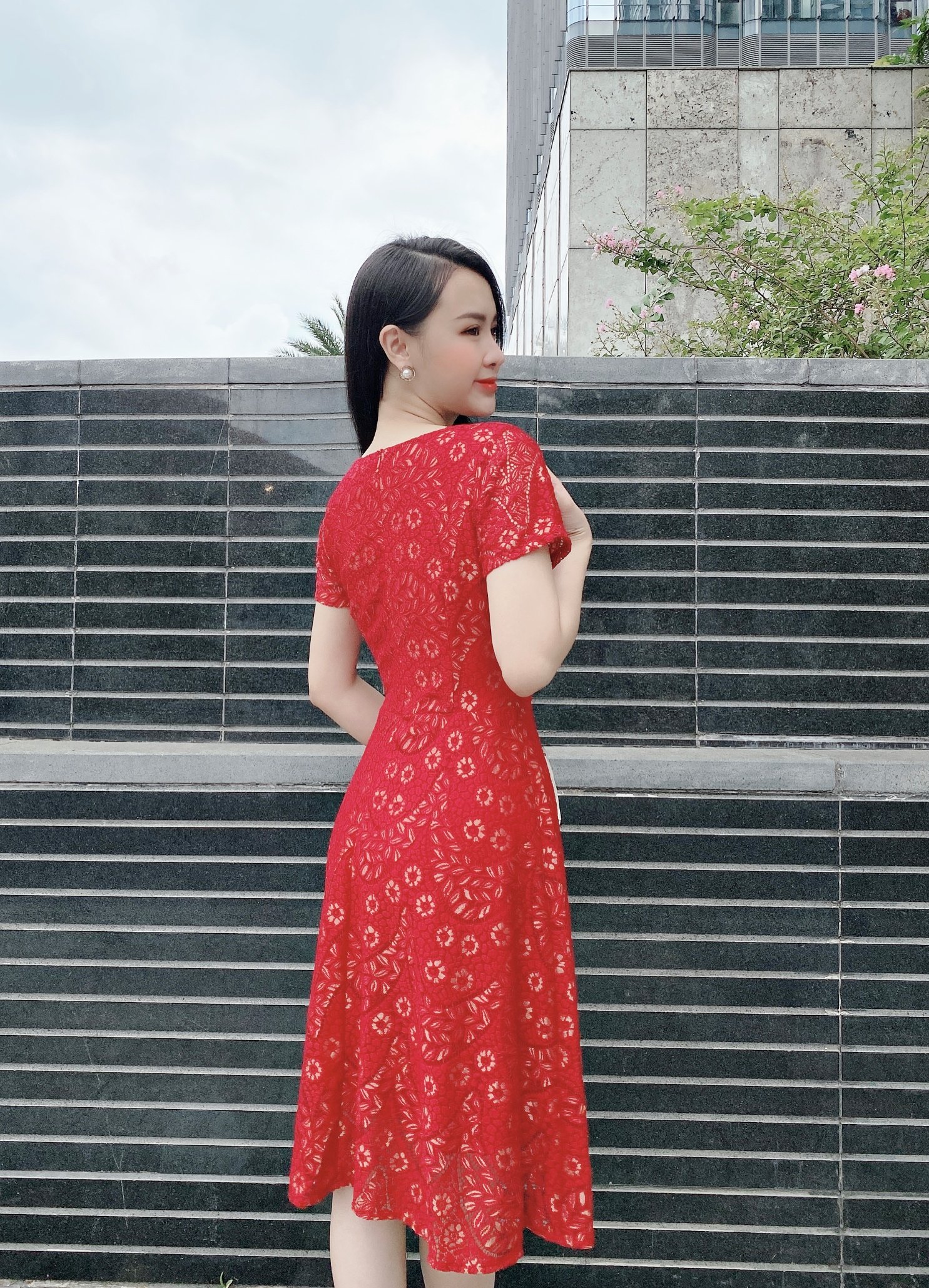 ĐẦM XÒE REN TAY CON CAO CẤP