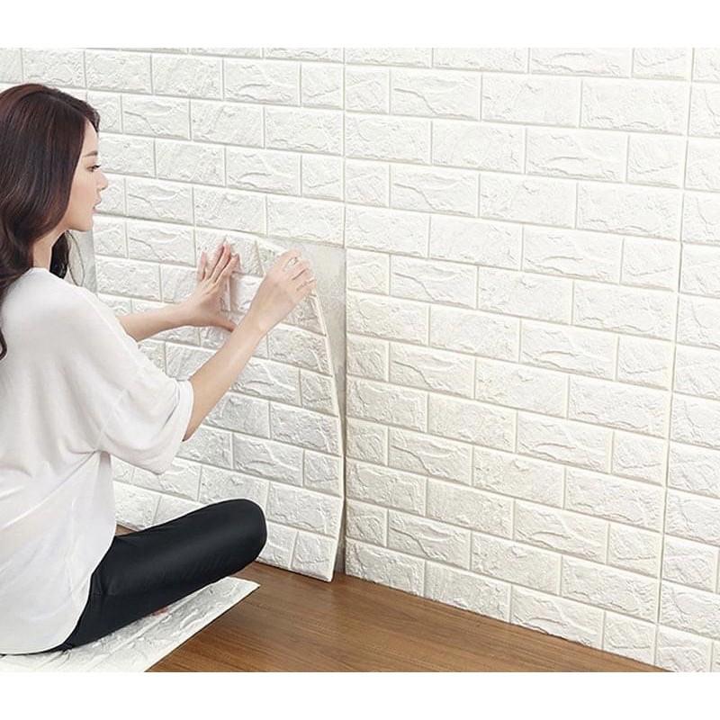 Miếng Xốp Dán Tường 3D Khổ 70x77 chống ẩm, dày 4 li ( Đồ gia dụng Như Ý )