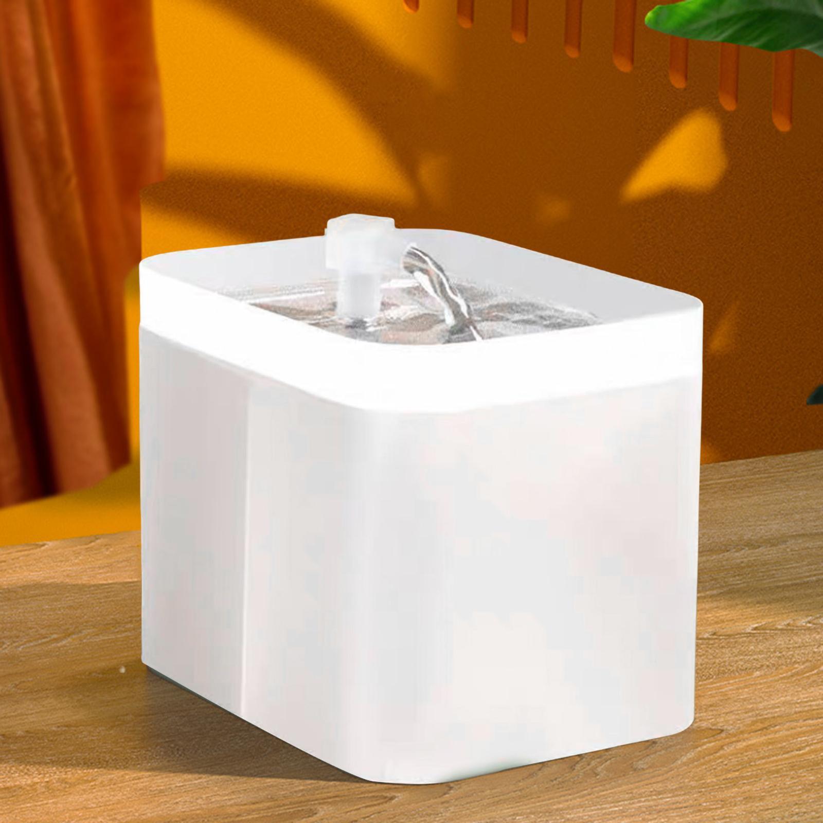 1.5L Cat Water Fountain Water Dispenser Puppy Kitten USB Indoor  Pink