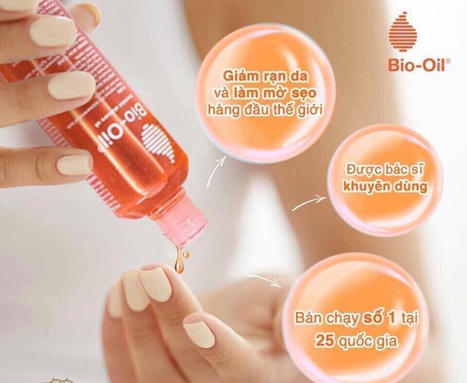 Bio oil 25ml dầu dưỡng da giảm rạn, ngừa thâm, mờ sẹo + Tặng ngay 1 lotion dưỡng ẩm, ngăn ngừa rạn Palmer's 5ml của mỹ