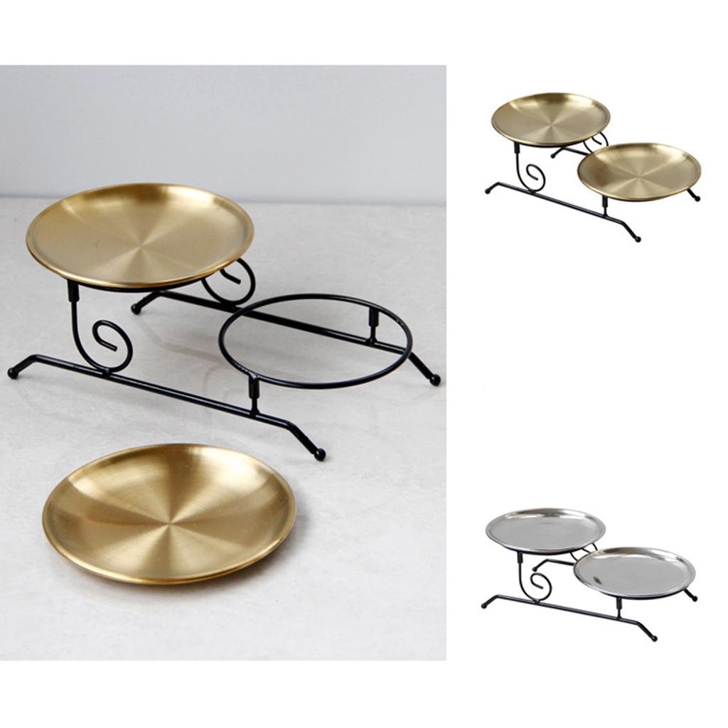 Iron Serving Tray Assemble Vanity Tray Home Decor for Cake Cookie Display