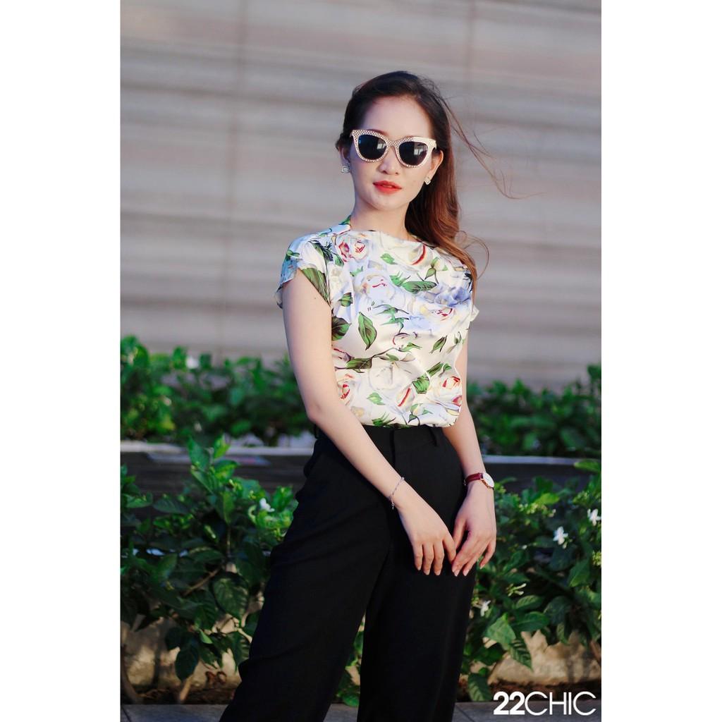 Quần tây ống suông đen trắng - 22CHIC