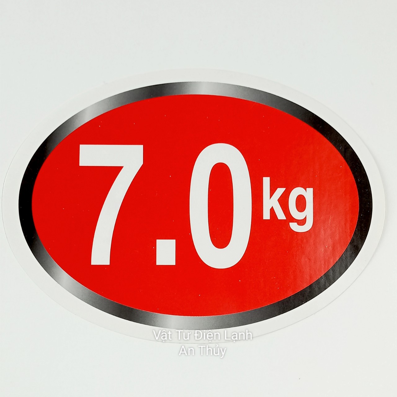 Combo 10 tem 7.0kg dán máy giặt - Tem KG máy giặt - Tem số máy giặt - Tem trang trí máy giặt - Tem trọng lượng máy giặt