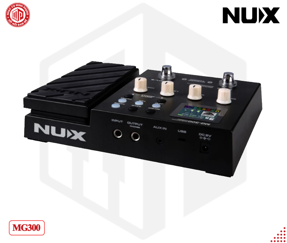 Phơ Guitar/ Multi Effects Nux MG-300 - Màu đen - Hàng chính hãng