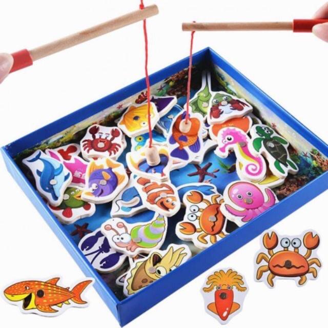 Bộ Đồ Chơi Câu Cá Bằng Gỗ