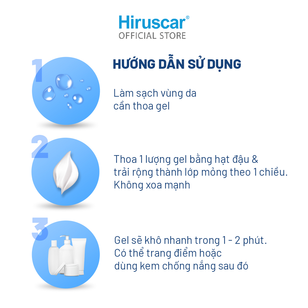 Gel Hỗ Trợ Trị Sẹo Mổ, To, Lồi Và Phì Đại Hiruscar Silicone Pro 4G