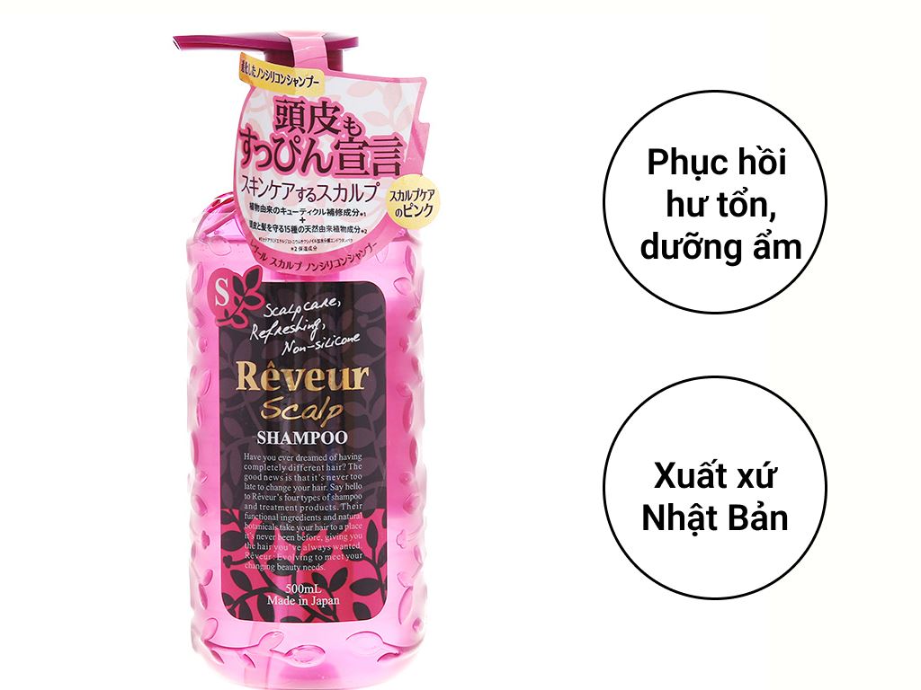 DẦU GỘI CHĂM SÓC DA ĐẦU VÀ NGĂN NGỪA GÀU NGỨA RÊVEUR 500ML