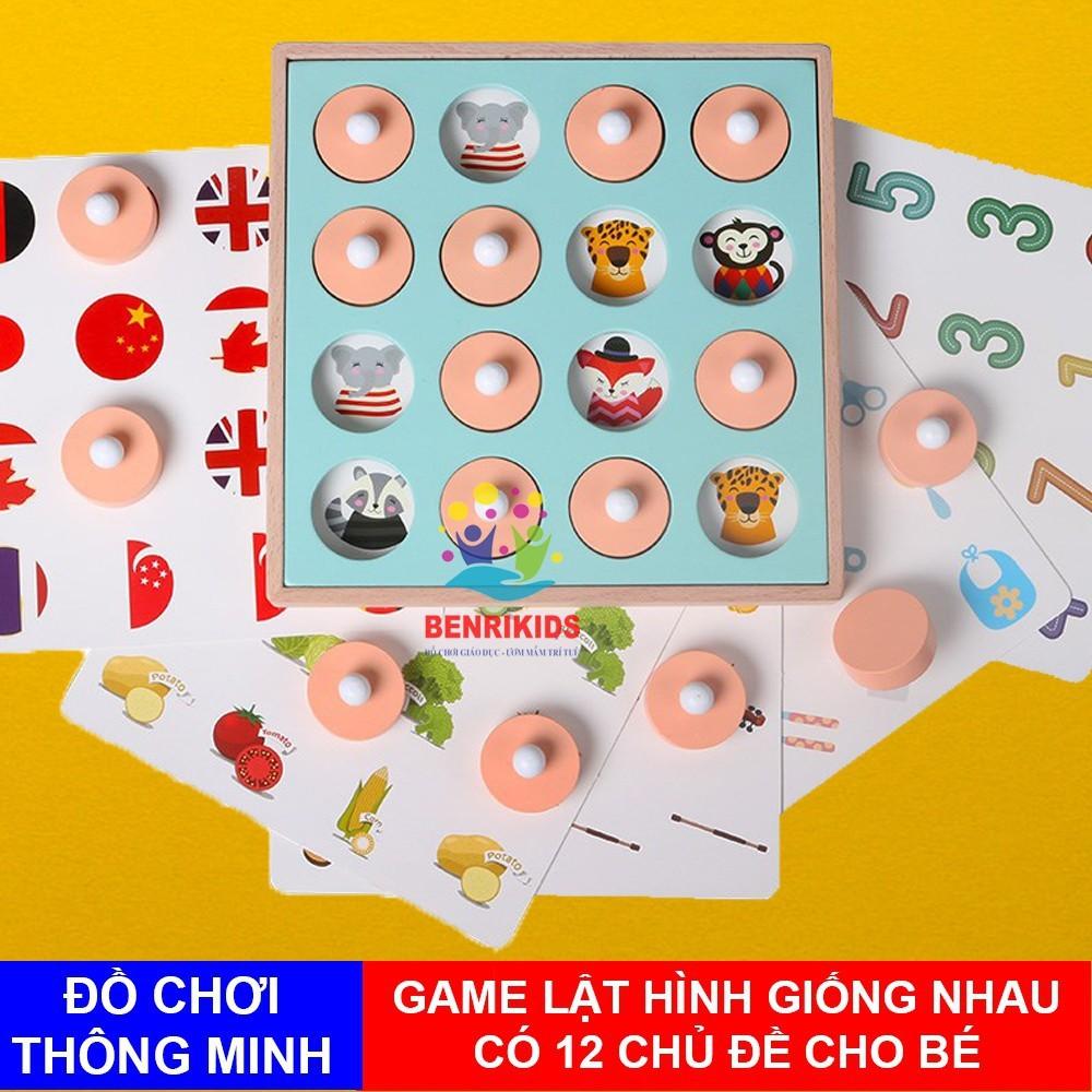 ĐỒ CHƠI LẬT HÌNH 12 CHỦ ĐỀ - RÈN LUYỆN TRÍ NHỚ HÌNH ẢNH CHO BÉ ĐCG