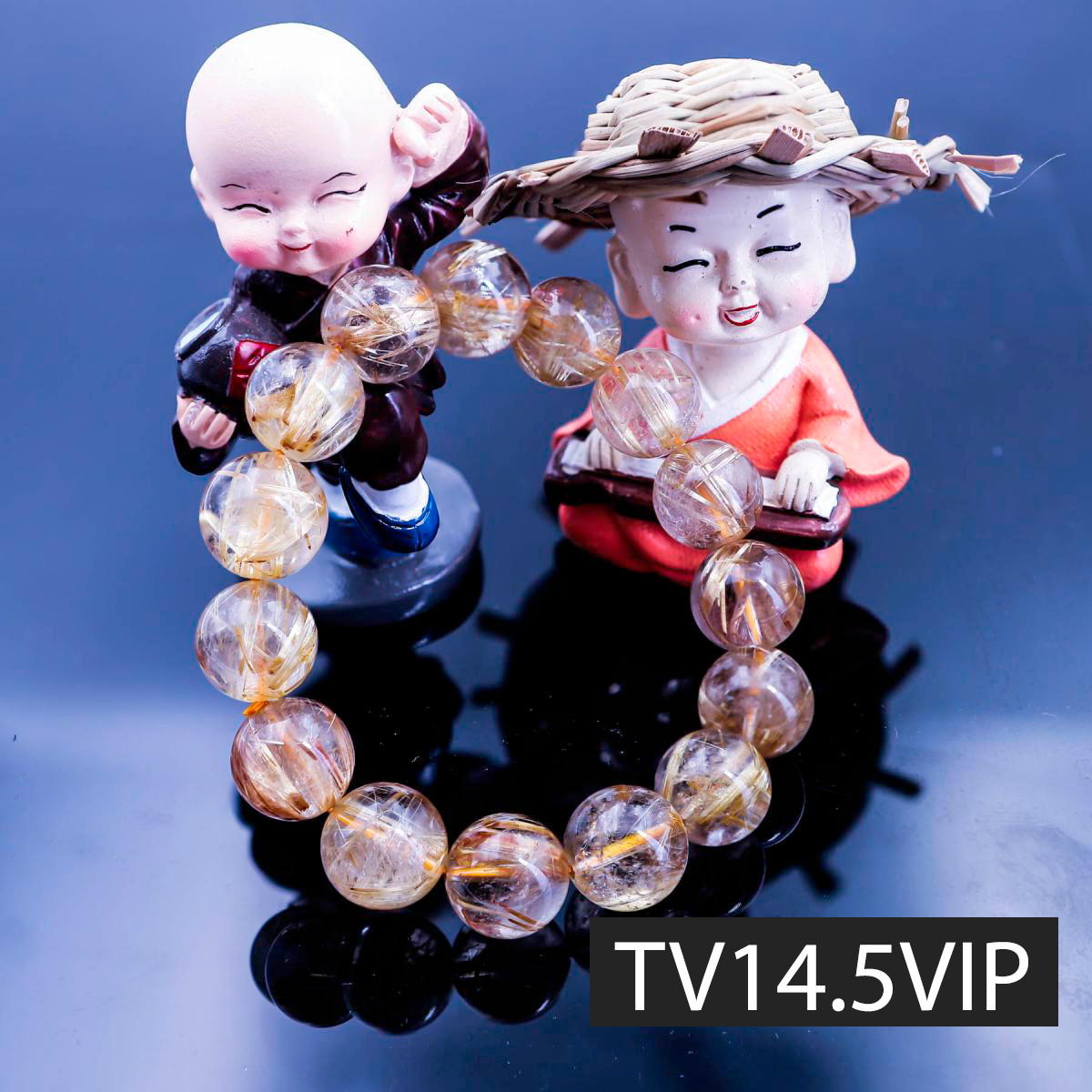 Vòng thạch anh tóc vàng VIP by Anqlo Lusso