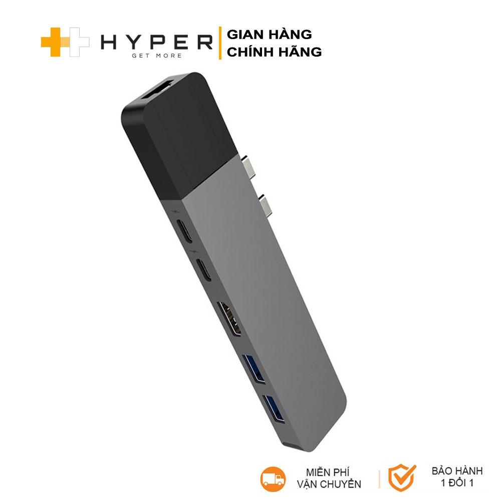 Cổng chuyển HyperDrive Net 6-in-2 USB-C Hub cho Macbook Pro 13/15inch 2016-2016-2018-2019 -  Hàng Chính Hãng